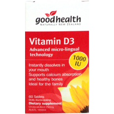 Vitamin D3 - Giúp hấp thụ canxi - Hộp (60 viên)