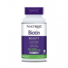 Viên uống mọc tóc, ngăn ngừa rụng tóc Natrol Biotin 10,000 mcg